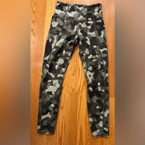 Athleta Lightning Camo Ankle Tights